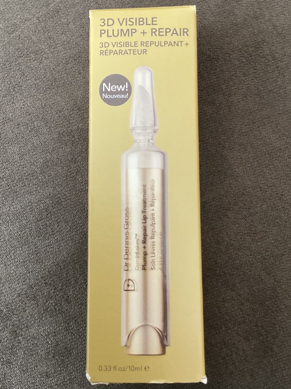 Dr Dennis Gross 3D visible plump + repair Clear 0.33 fl oz 10 ml NIB